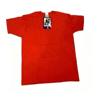 Fruit of the Loom Mens T-shirt Size L Tomato Red